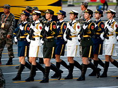 9.3大阅兵即将开始---直击三军仪仗队[组图]